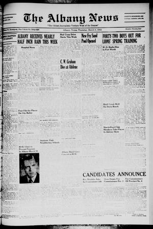 The Albany News (Albany, Tex.), Vol. 68, No. 24, Ed. 1 Thursday, March 6, 1952