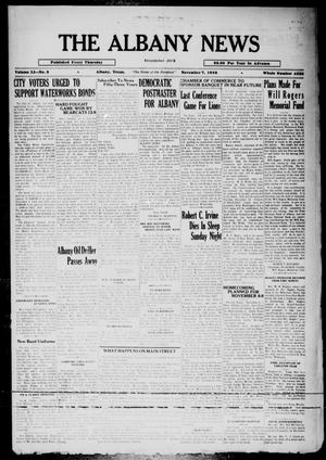 The Albany News (Albany, Tex.), Vol. 51, No. 5, Ed. 1 Thursday, November 7, 1935