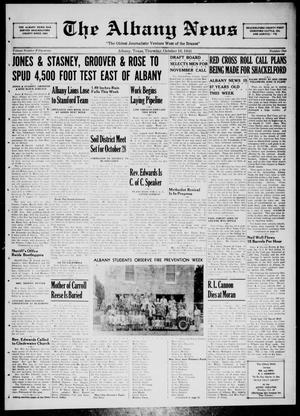 The Albany News (Albany, Tex.), Vol. 57, No. 1, Ed. 1 Thursday, October 16, 1941