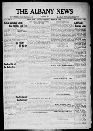 The Albany News (Albany, Tex.), Vol. 51, No. 1, Ed. 1 Thursday, October 10, 1935
