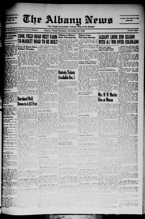 The Albany News (Albany, Tex.), Vol. 66, No. 8, Ed. 1 Thursday, November 24, 1949