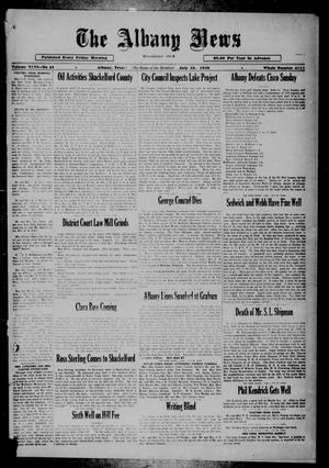 The Albany News (Albany, Tex.), Vol. 56, No. 41, Ed. 1 Friday, July 18, 1930