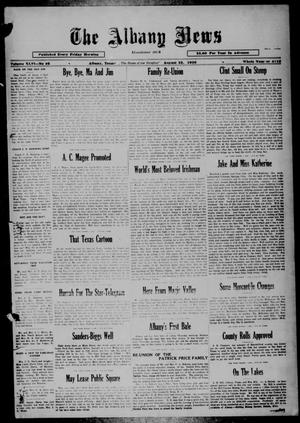 The Albany News (Albany, Tex.), Vol. 46, No. 46, Ed. 1 Friday, August 22, 1930