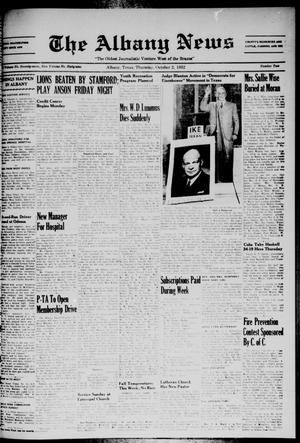 The Albany News (Albany, Tex.), Vol. 69, No. 2, Ed. 1 Thursday, October 2, 1952