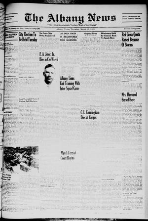 The Albany News (Albany, Tex.), Vol. 68, No. 27, Ed. 1 Thursday, March 27, 1952