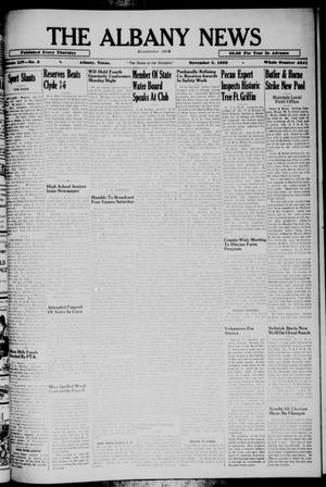 The Albany News (Albany, Tex.), Vol. 54, No. 5, Ed. 1 Thursday, November 3, 1938