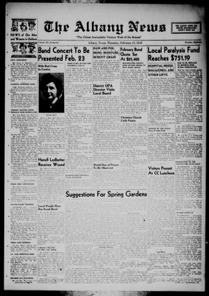 The Albany News (Albany, Tex.), Vol. 61, No. 18, Ed. 1 Thursday, February 15, 1945