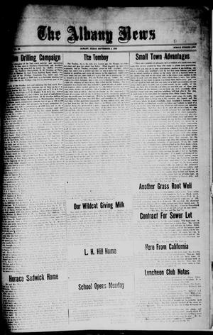The Albany News (Albany, Tex.), Vol. [42], No. 50, Ed. 1 Friday, September 3, 1926
