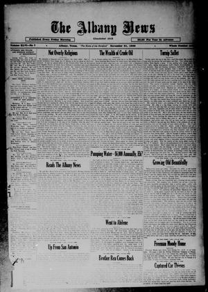 Primary view of object titled 'The Albany News (Albany, Tex.), Vol. 46, No. 7, Ed. 1 Friday, November 21, 1930'.