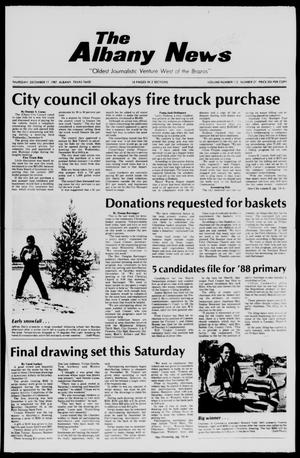The Albany News (Albany, Tex.), Vol. 112, No. 27, Ed. 1 Thursday, December 17, 1987
