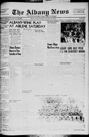 The Albany News (Albany, Tex.), Vol. 68, No. 10, Ed. 1 Thursday, November 29, 1951