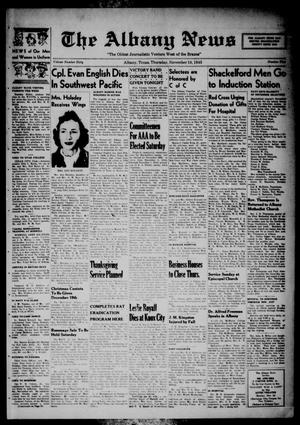 The Albany News (Albany, Tex.), Vol. 60, No. 5, Ed. 1 Thursday, November 18, 1943