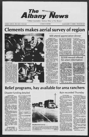 Primary view of object titled 'The Albany News (Albany, Tex.), Vol. 112, No. 41, Ed. 1 Thursday, March 24, 1988'.