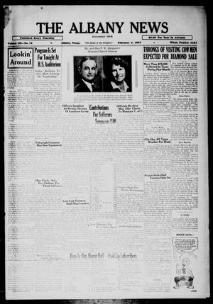The Albany News (Albany, Tex.), Vol. 52, No. 18, Ed. 1 Thursday, February 4, 1937
