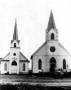 Primary view of [New Bern Church with automobile]