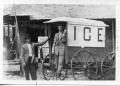 Primary view of [Horse drawn ice wagon in Round Rock]