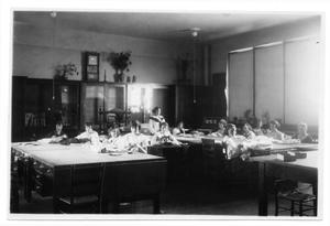 Primary view of object titled '[Homemaking class at West Texas State Normal College]'.