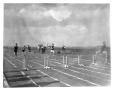 Photograph: [High hurdles race at West Texas State Teachers College]