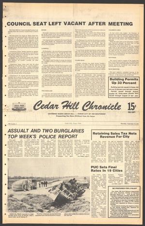 Primary view of object titled 'Cedar Hill Chronicle (Cedar Hill, Tex.), Vol. 15, No. 4, Ed. 1 Thursday, September 28, 1978'.