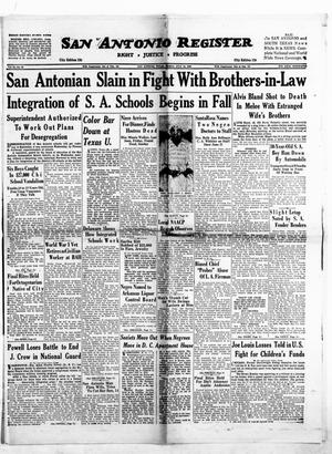 San Antonio Register (San Antonio, Tex.), Vol. 25, No. 23, Ed. 1 Friday, July 15, 1955