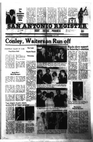 Primary view of object titled 'San Antonio Register (San Antonio, Tex.), Vol. 49, No. 5, Ed. 1 Thursday, May 10, 1984'.