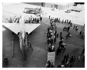 Primary view of object titled 'F-106 and Crowds at Open House'.
