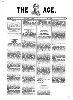 Primary view of object titled 'The Age, Volume 11, Number 7, July 1990'.