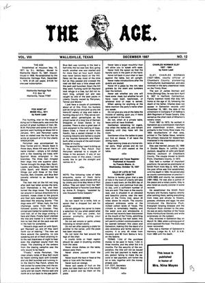 The Age, Volume 8, Number 12, December 1987