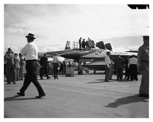 Primary view of object titled 'B-58 On Display at Carswell AFB Air Show'.