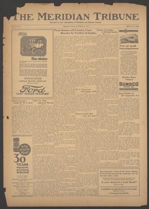 The Meridian Tribune (Meridian, Tex.), Vol. 30, No. 17, Ed. 1 Friday, September 28, 1923