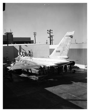 [Rear View of B-58 in Run Station]
