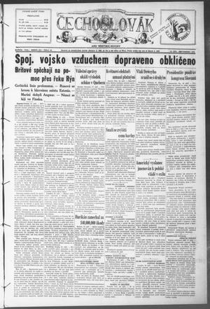 Primary view of object titled 'Čechoslovák and Westske Noviny (West, Tex.), Vol. 33, No. 38, Ed. 1 Friday, September 22, 1944'.