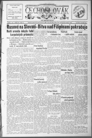 Čechoslovák and Westske Noviny (West, Tex.), Vol. 33, No. 42, Ed. 1 Friday, October 20, 1944