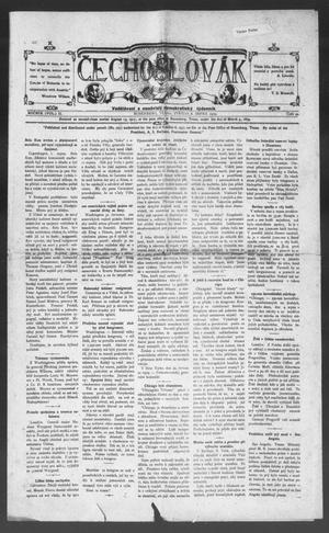 Čechoslovák  (Rosenberg, Tex.), Vol. 2, No. 44, Ed. 1 Wednesday, August 6, 1919
