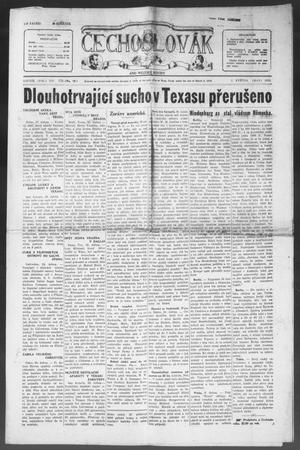 Čechoslovák and Westske Noviny (West, Tex.), Vol. 14, No. 18, Ed. 1 Friday, May 1, 1925
