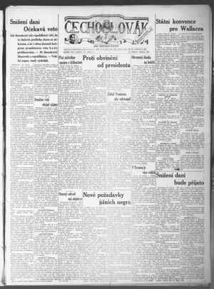 Čechoslovák and Westske Noviny (West, Tex.), Vol. 37, No. 13, Ed. 1 Friday, March 26, 1948