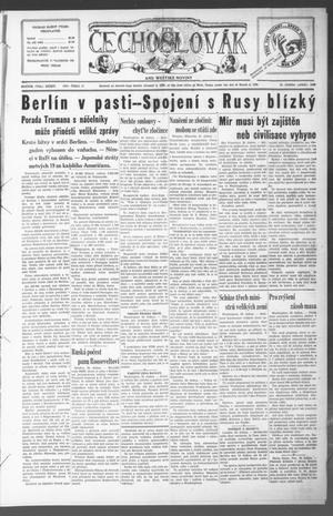 Primary view of object titled 'Čechoslovák and Westske Noviny (West, Tex.), Vol. 34, No. 17, Ed. 1 Friday, April 27, 1945'.