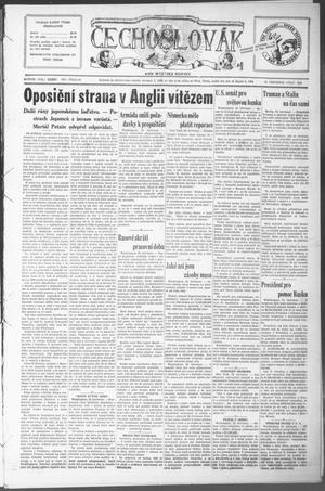 Čechoslovák and Westske Noviny (West, Tex.), Vol. 34, No. 30, Ed. 1 Friday, July 27, 1945