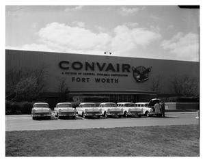 New Cars in Front of Convair Plant