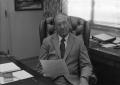 Photograph: [Photograph of Dr. Fletcher in His Office]