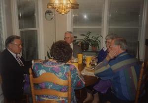 [Photograph of Dining Table at HSU Alumni Meeting]