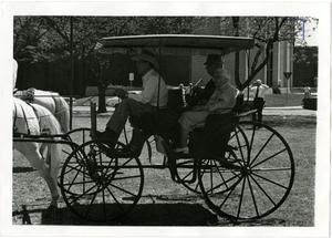 [Photograph of Richardson and Clack in Carriage]