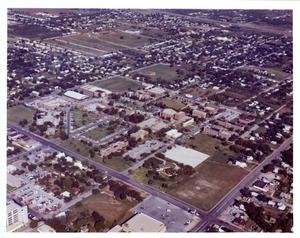 Primary view of object titled '[Aerial Photograph of the Hardin-Simmons University Campus, 1974]'.