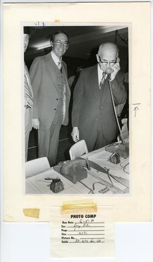 Primary view of [Photograph of Two Presidents with Telephones]