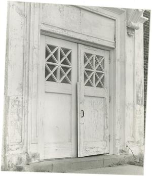 [Photograph of Marston Gymnasium Doors]