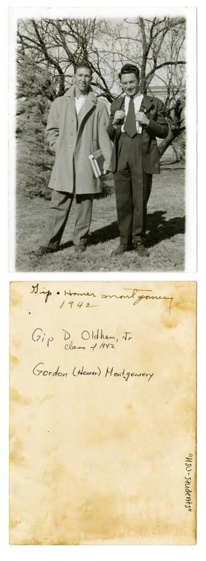 [Photograph of Gip Oldham and Homer Montgomery]
