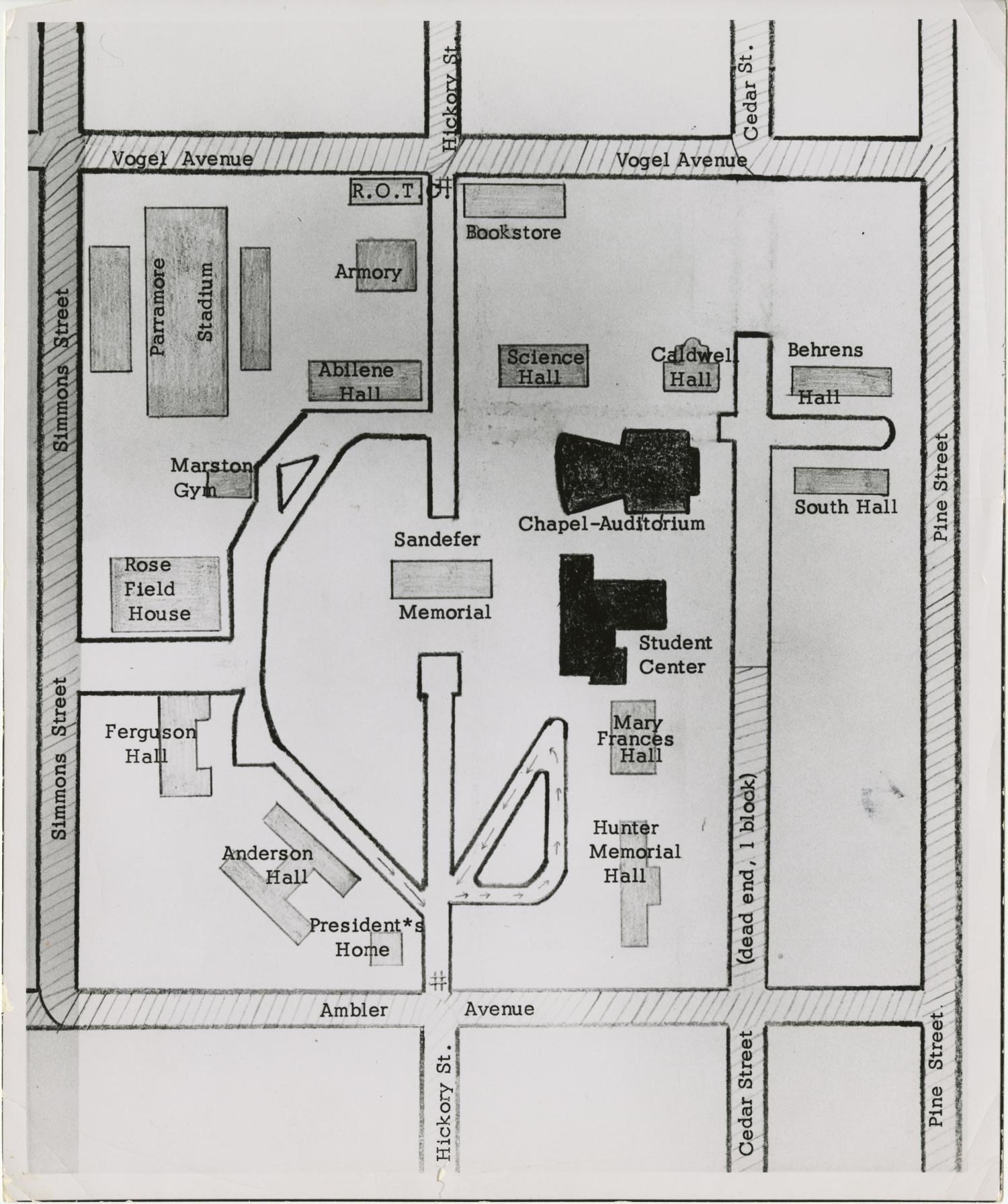 [Map of the Hardin-Simmons University Campus] - The Portal to Texas History1500 x 1791