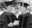 Primary view of [Photograph of Jesse C. Fletcher and James Flamming Following Convocation]