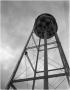 Primary view of R.D. Reese replacing bulb on a water tower