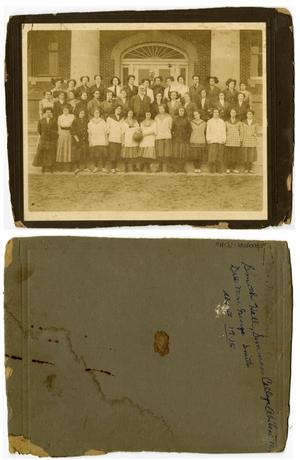 Primary view of object titled '[Photograph of Group in Front of Smith Hall]'.